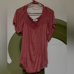 Lucky brand. Square neck, flowy top